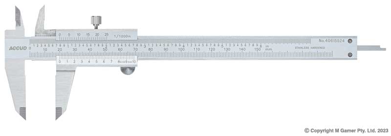 150mm Dual Scale Vernier Caliper